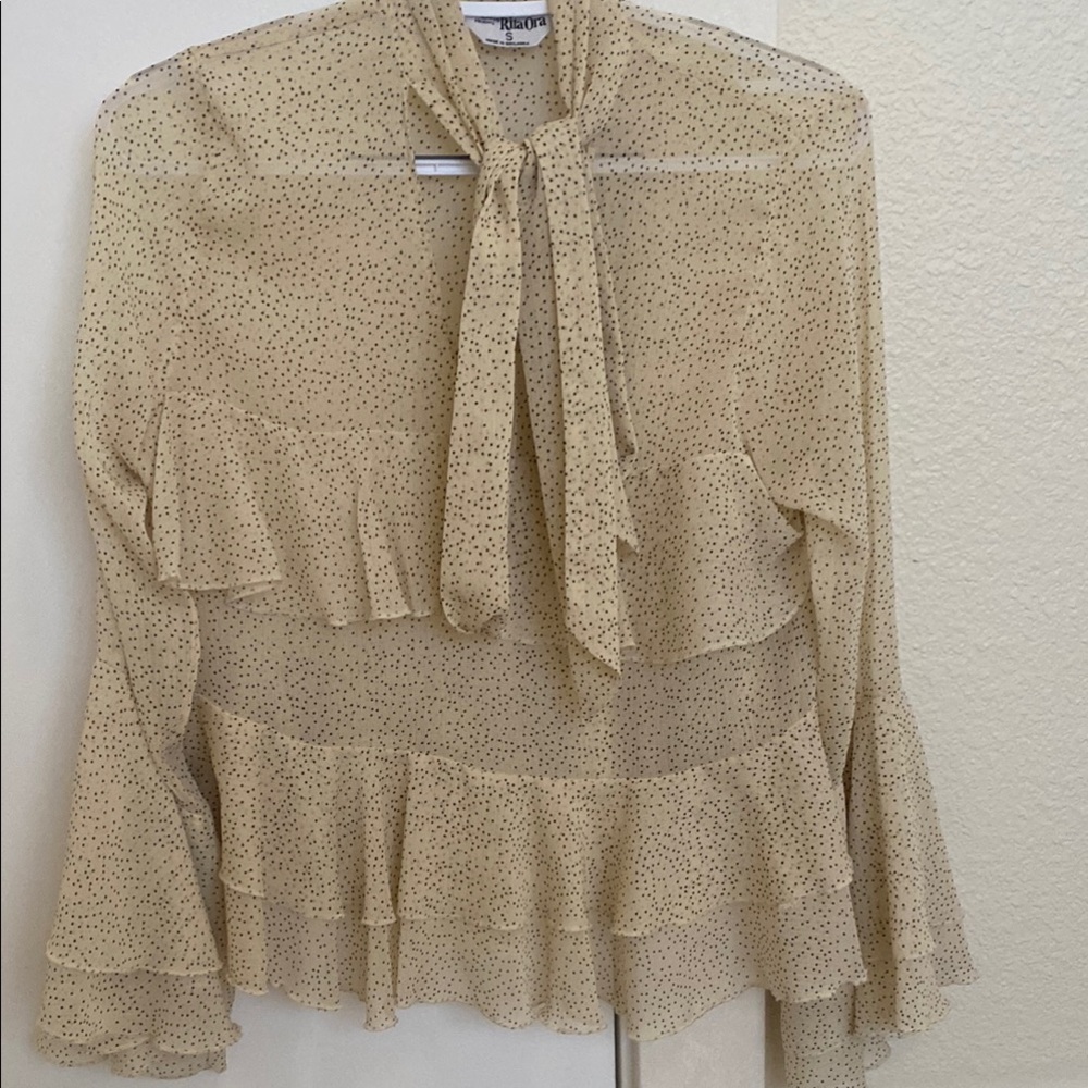 Polka dot blouse